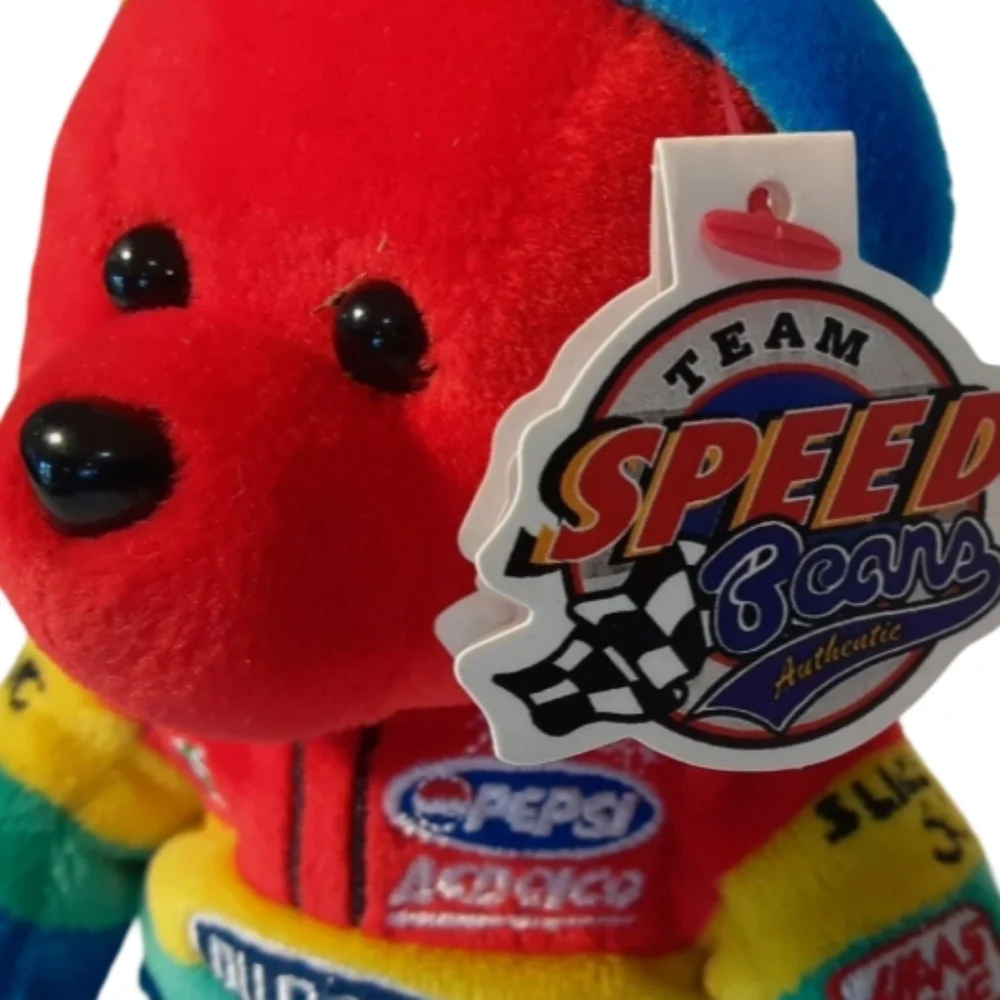 Nascar Jeff Gordon #24 Red and Blue Racing Bean Bear